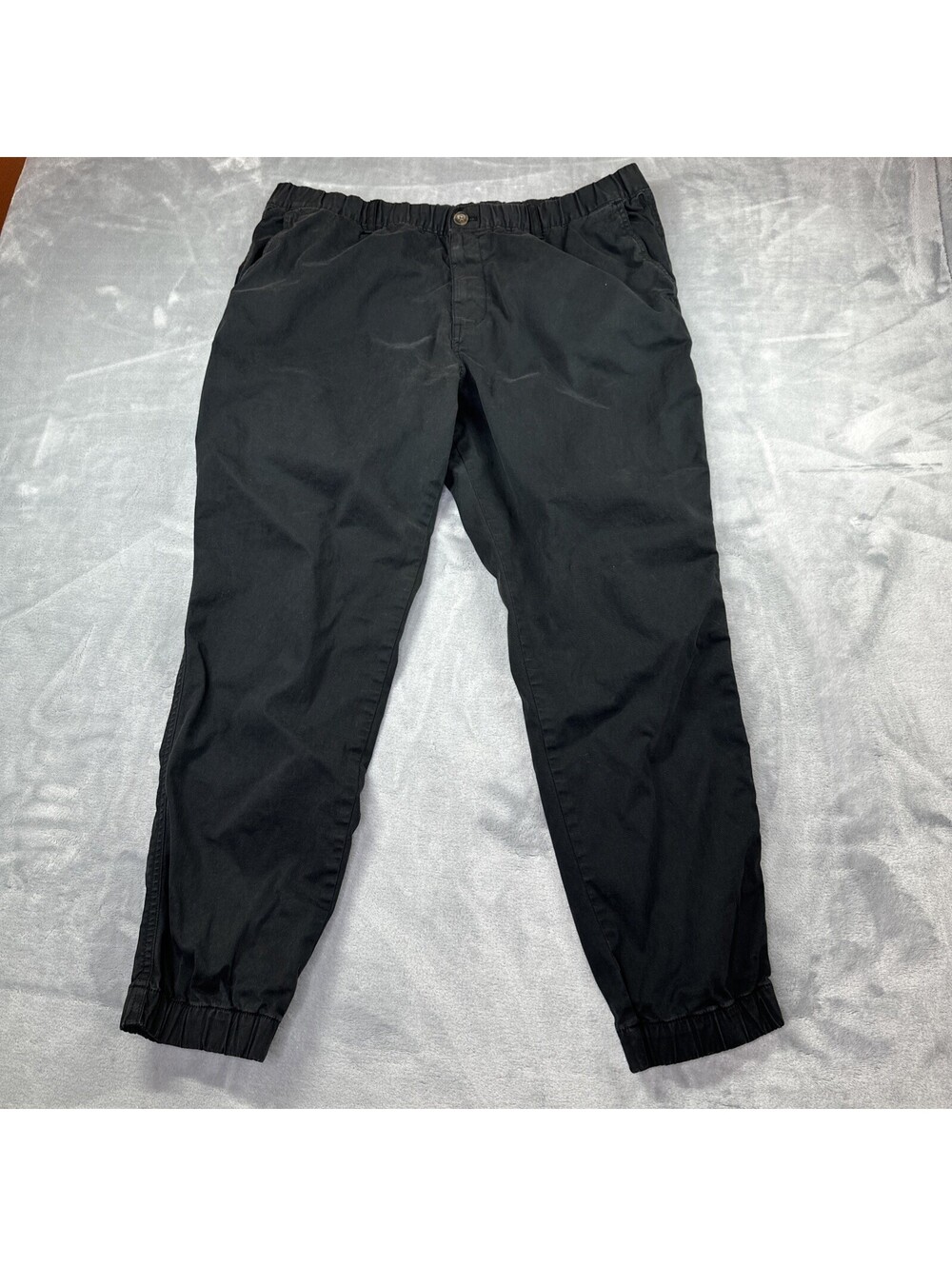 Bearbottom Pants Mens 2XL Black Joggers Elastic Cuff Stretch Casual Cotton